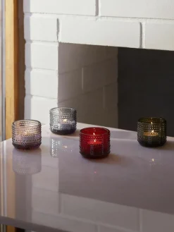 Glazen waxinelichthouder Kastehelmi
