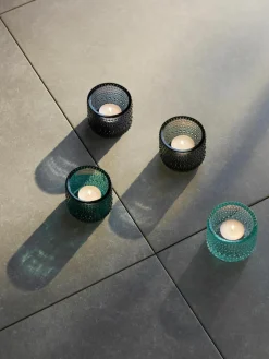Glazen waxinelichthouder Kastehelmi