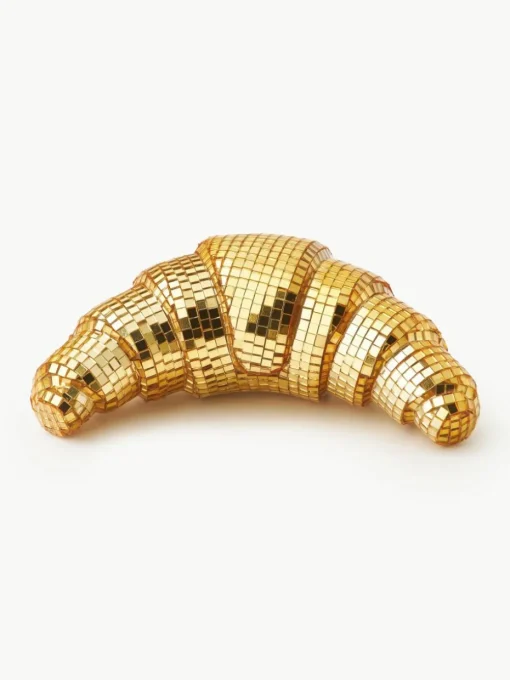Glinsterend decoratief object Disco Croissant