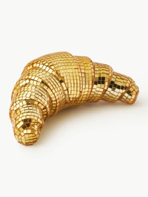 Glinsterend decoratief object Disco Croissant