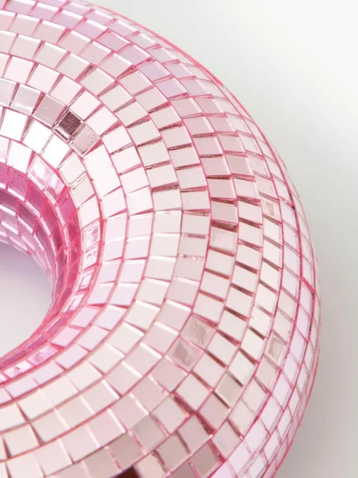 Glinsterend decoratief object Disco Donut