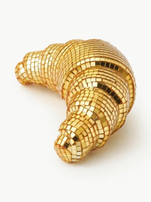 Glinsterend decoratief object Disco Croissant