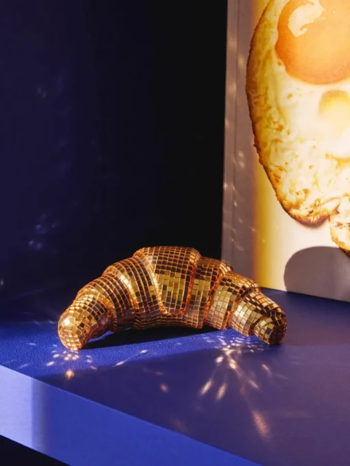 Glinsterend decoratief object Disco Croissant