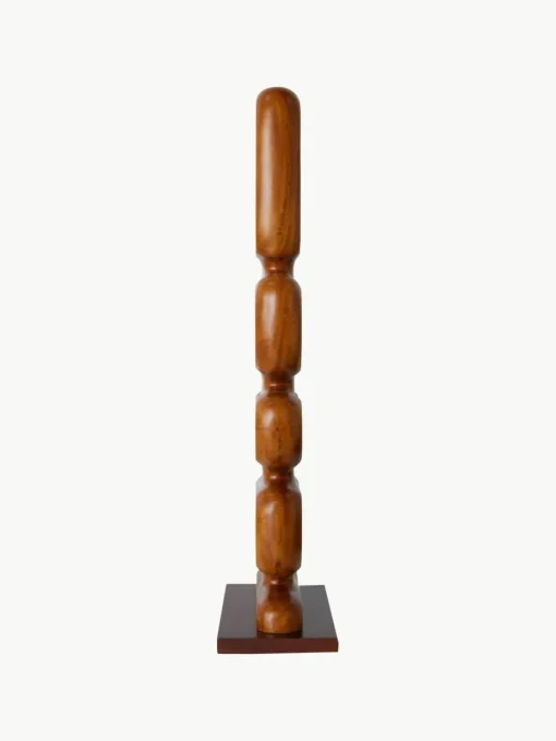 Groot decoratief object Ornament van teakhout, handgemaakt