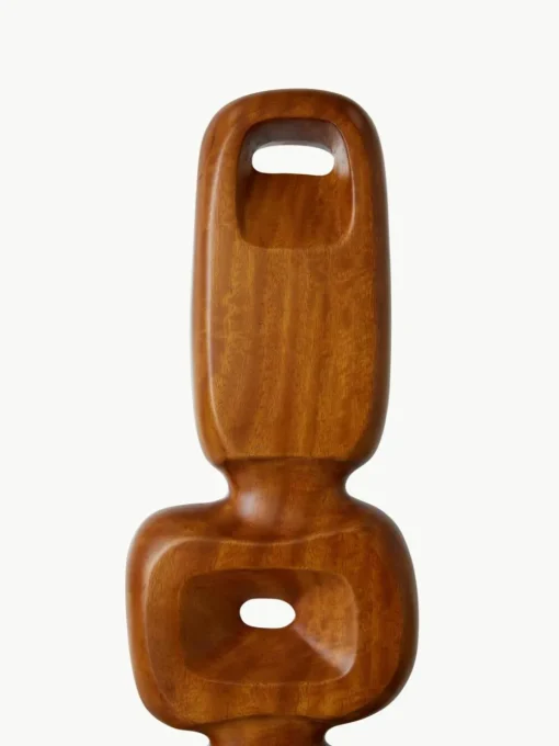 Groot decoratief object Ornament van teakhout, handgemaakt