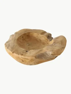 Grote decoratieve schaal Unikat van teakhout