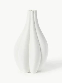 Grote 3D-geprinte Melody vaas van porselein, H 40 cm