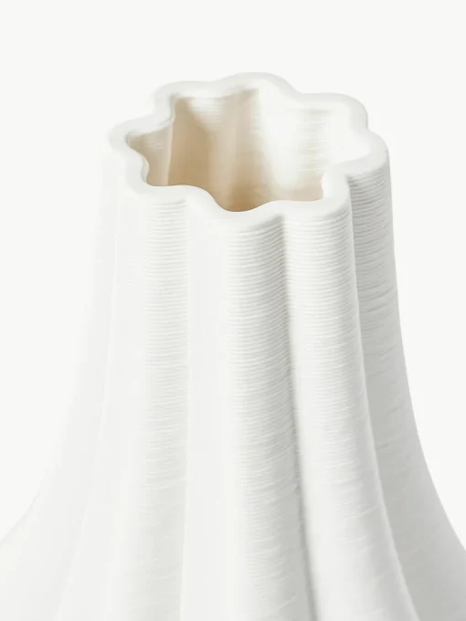 Grote 3D-geprinte Melody vaas van porselein, H 40 cm