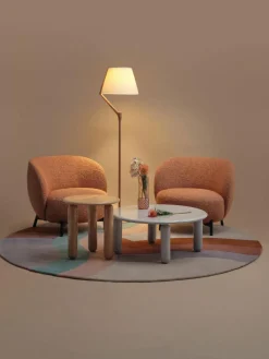 Grote dimbare LED vloerlamp Angelo Stone