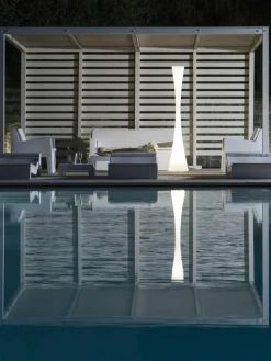 Grote dimbare outdoor Vloerlamp Biconica met afstandsbediening