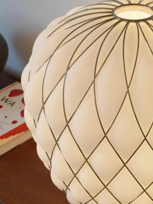 Grote dimbare tafellamp Pinecone, handgemaakt