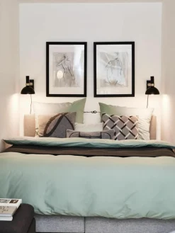 Grote dimbare wandlamp Larry met stekker