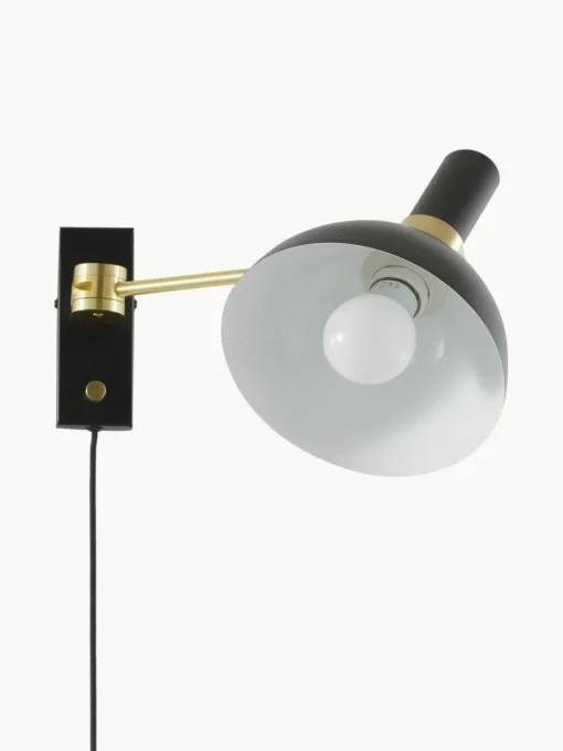 Grote dimbare wandlamp Larry met stekker