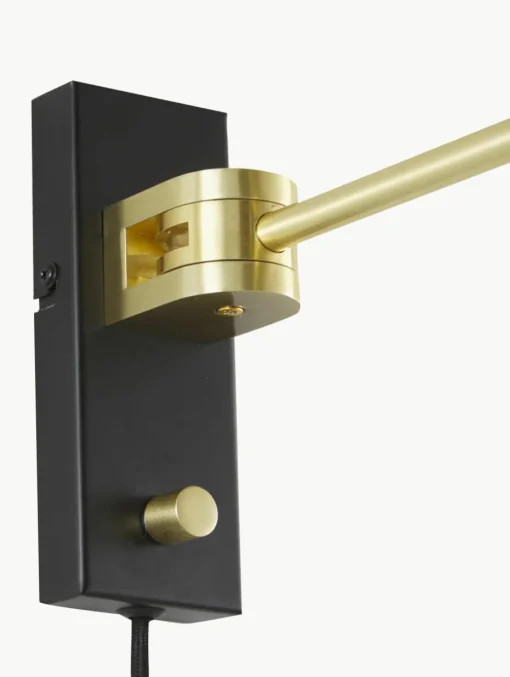 Grote dimbare wandlamp Larry met stekker