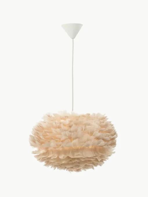 Grote hanglamp Eos van veren