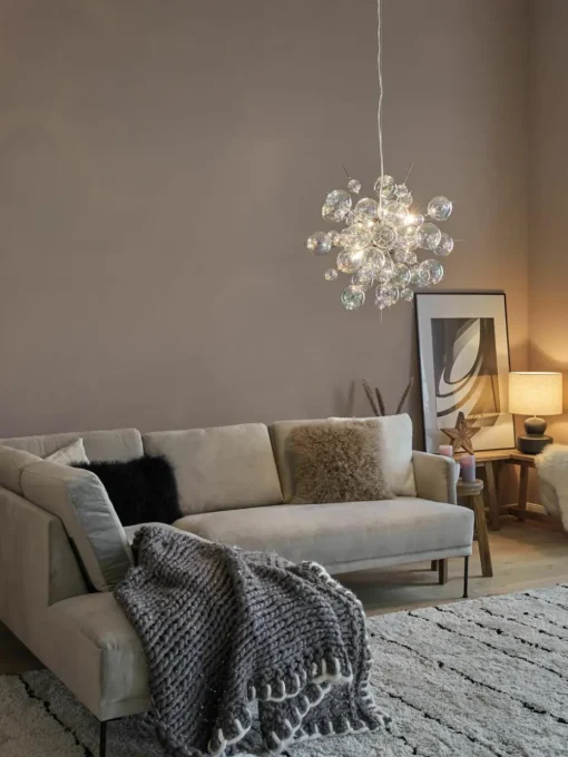 Grote hanglamp Explosion van glazen bollen