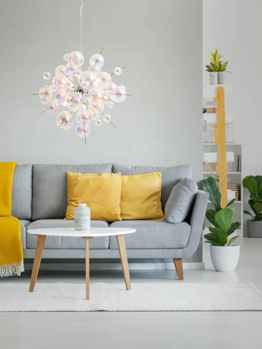 Grote hanglamp Explosion van glazen bollen