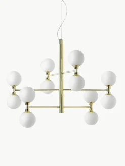 Grote hanglamp Grover met opaal glazen bollen