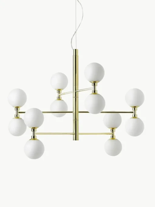 Grote hanglamp Grover met opaal glazen bollen