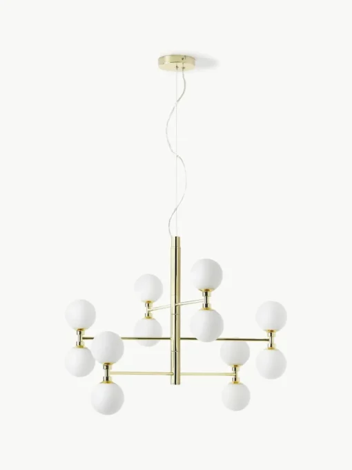 Grote hanglamp Grover met opaal glazen bollen