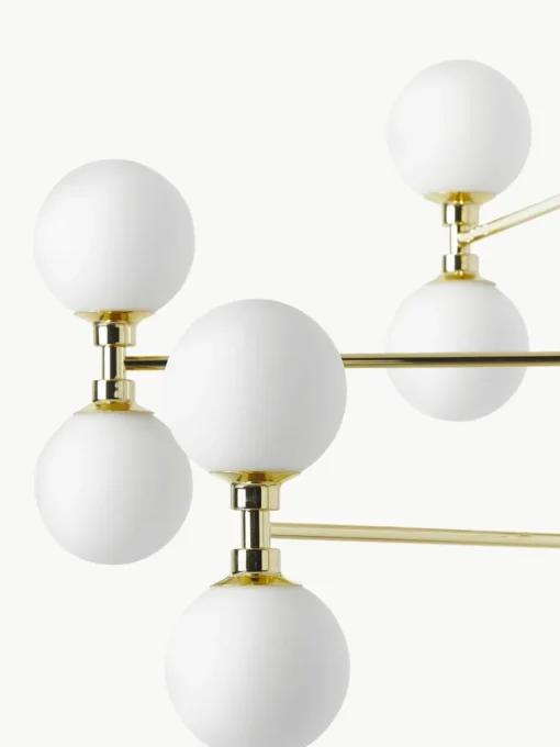 Grote hanglamp Grover met opaal glazen bollen