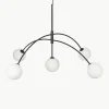 Grote hanglamp Heaven van opaalglas