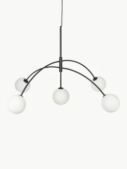 Grote hanglamp Heaven van opaalglas