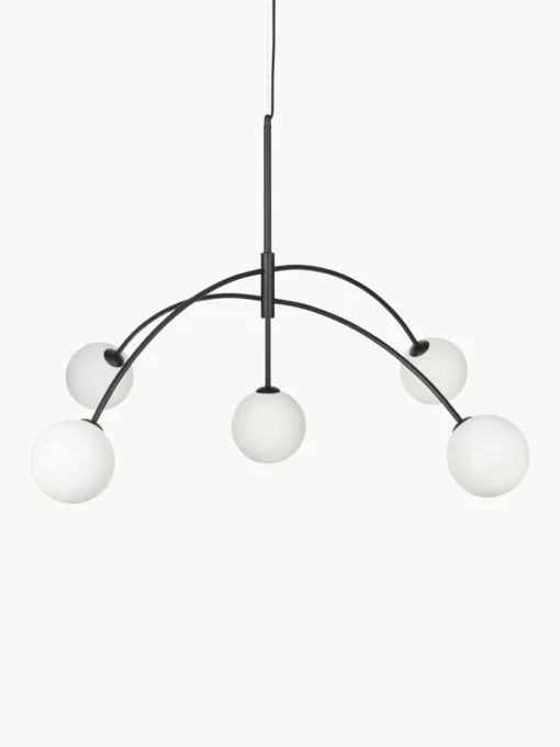 Grote hanglamp Heaven van opaalglas