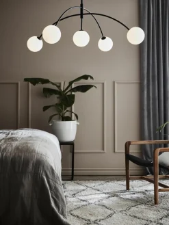 Grote hanglamp Heaven van opaalglas