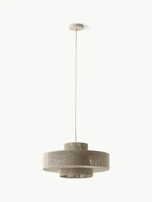 Grote hanglamp Lace uit linnendraden