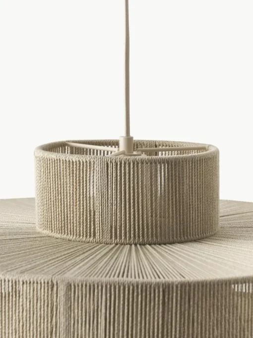 Grote hanglamp Lace uit linnendraden