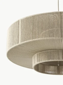 Grote hanglamp Lace uit linnendraden