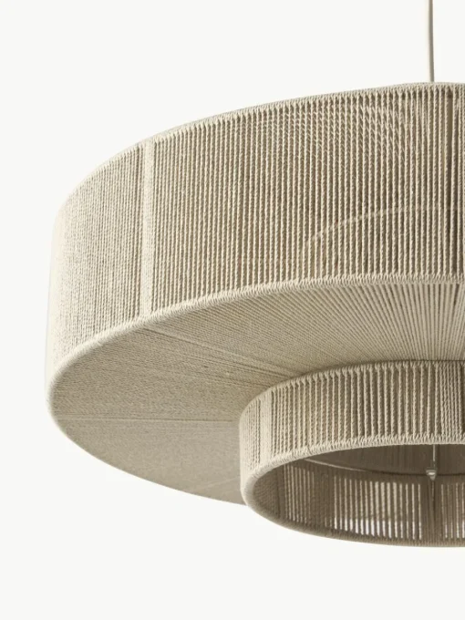 Grote hanglamp Lace uit linnendraden