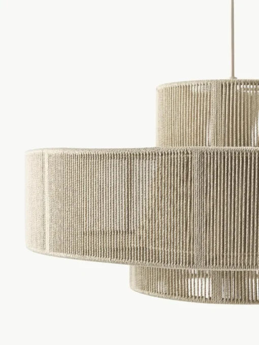 Grote hanglamp Lace uit linnendraden