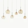 Grote hanglamp met glazen bollen Raquel
