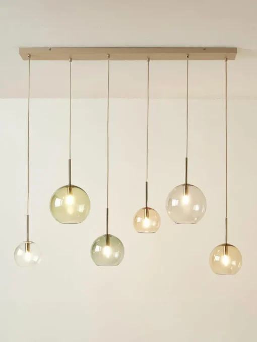 Grote hanglamp met glazen bollen Raquel