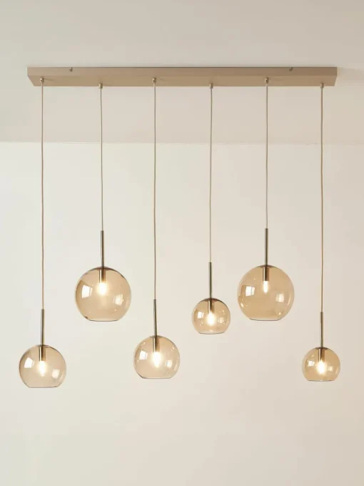 Grote hanglamp met glazen bollen Raquel
