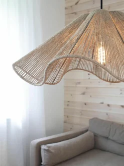Grote hanglamp Nami van jute