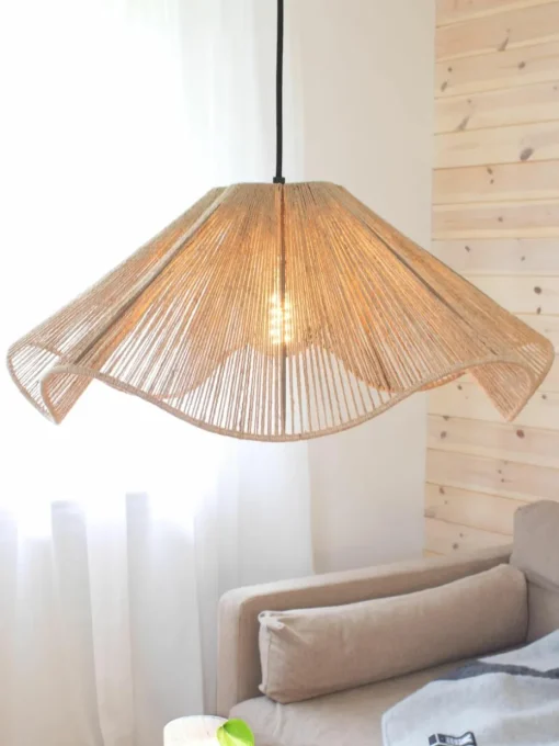 Grote hanglamp Nami van jute