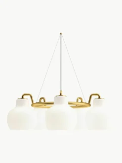 Grote hanglamp VL Ring Crown, mondgeblazen