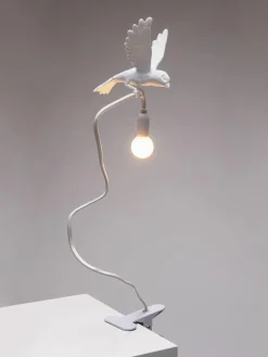 Grote klem tafellamp Sparrow, verstelbaar