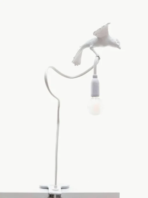 Grote klem tafellamp Sparrow, verstelbaar