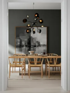 Grote LED hanglamp Turno met diffusorschijven