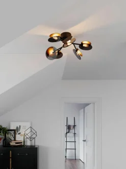 Grote LED plafondlamp Turno met diffusorschijven