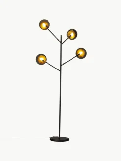 Grote LED vloerlamp Turno met diffusorschijven