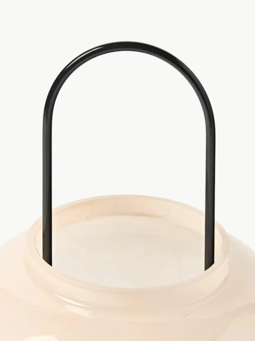 Grote mondgeblazen lantaarn Lumino, H 35 cm