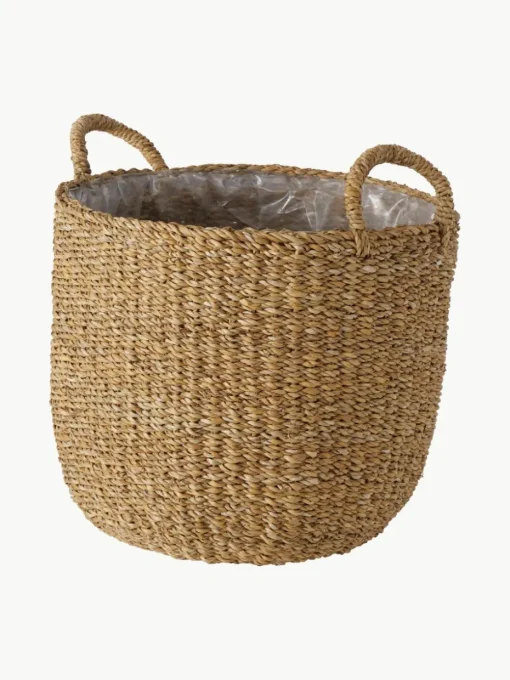 Grote plantenmandenset Sophy met binnenfolie, set van 3