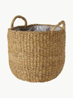 Grote plantenmandenset Sophy met binnenfolie, set van 3