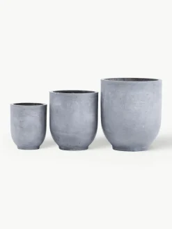 Grote plantenpotten Gard van beton, set van 3
