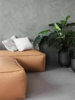 Grote plantenpotten Vig van metaal, set van 2